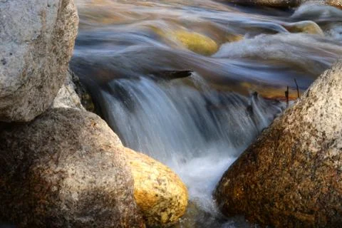 Close Up Rapids on the Big Thompson Fotos Stock