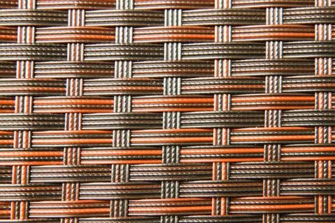 Close-up of rattan weave seamless pattern background 写真素材