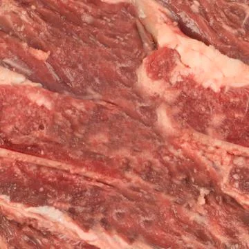 Close up of raw Beef steak with some veins and fat 2 Foto stock