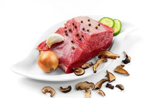 Close up raw ground beef Stock Photos