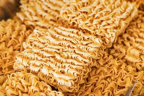 Close up of raw noodle Stock Photos
