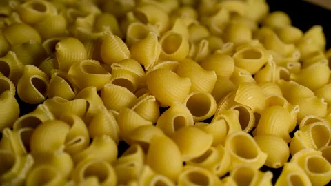 Close Up of Raw Pasta Stock Footage 329965896