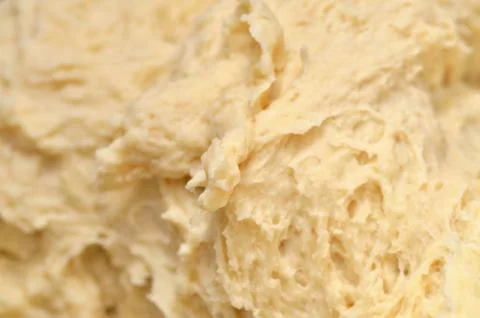 Close-up of raw prepared dough structure and texture Stock Photos