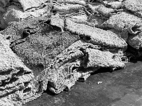 Close Up Raw Rubber Sheet After Rolling Process in Latex Industry Plantation. Stock Photos
