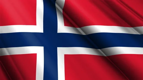 Close up realistic texture flag of Bouvet Island waving fluttering background Stock Footage 271518940