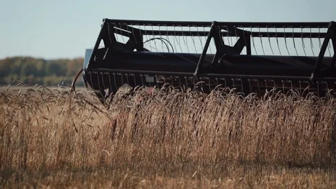 Close-up reaping aggregate 库存影片 98126665