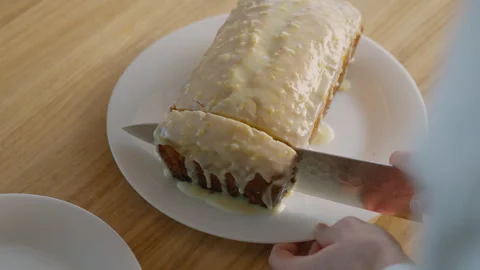 Close up of recipe preparation of sponge cake Stock Footage 276237489