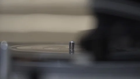 Close up of a record player Stock Footage 102140652