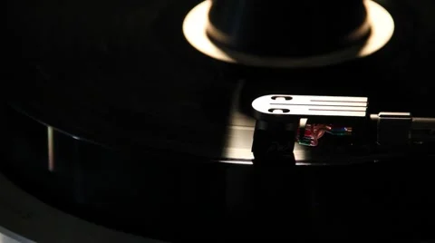 Close up of a Record Playing Stock Footage 7760164