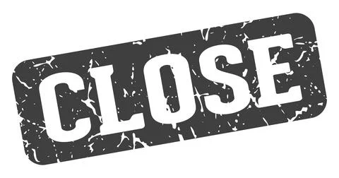 Close rectangular sign. close stamp Stock Illustration