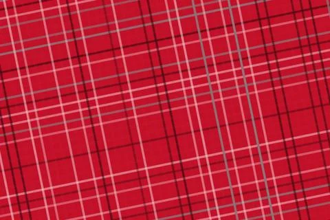 Close-up of red and pink grid pattern on fabric or surface Stock Photos