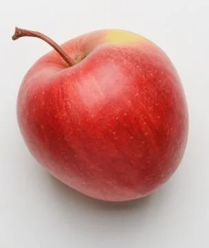 Close up on red apple on white background Stock Photos