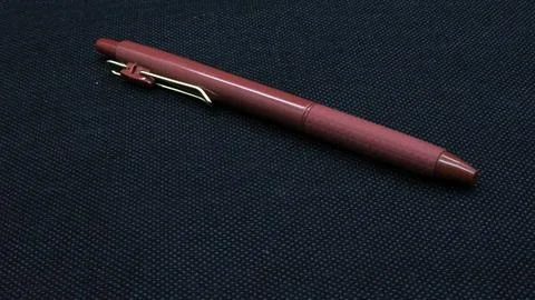 Close up red ballpoint isolated Stock Photos