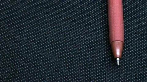 Close up red ballpoint isolated Stock Photos