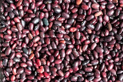 Close up Red bean seeds background. Vegan food. Stock Photos