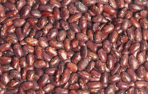 Close-up red beans background top view Foto stock