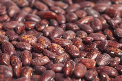 Close-up red beans background top view Foto stock