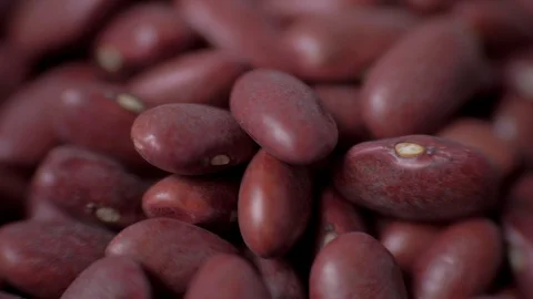 Close - up of red beans. Macro beans. 4K Stock Footage 105323257