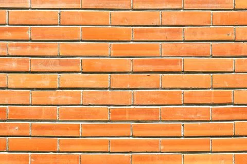 Close Up Red Brick Wall Pattern Texture Background. Foto stock
