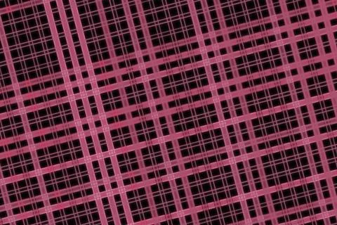 Close-up of a red building facade with windows and grid pattern Stock Photos