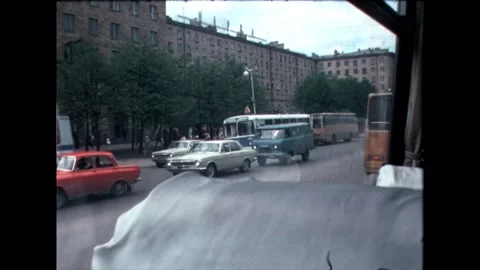 Close-Up of Red Bus Door Stock Footage 278350576