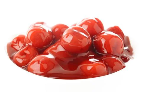 Close up of red cherry Stock Photos