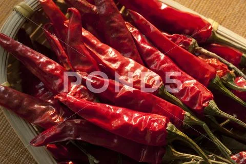 Close-up of Red Chili Pepper Stock Photos