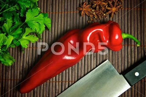 Close Up Of Red Chili Pepper