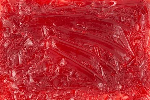 Close-Up of Red-colored Lithium Grease (Machinery Lubrication). 스톡 사진