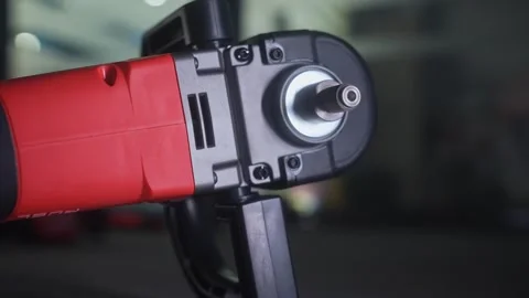 Close up of a Red Electric Power Tool Drill 스톡 동영상 329615611