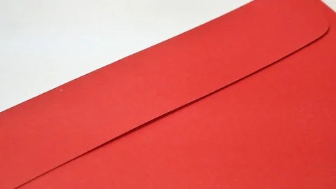 Close up on red envelope in Chinese new Stock Footage 123392962