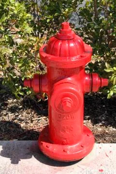 Close-up of a red fire hydrant Stock Photos