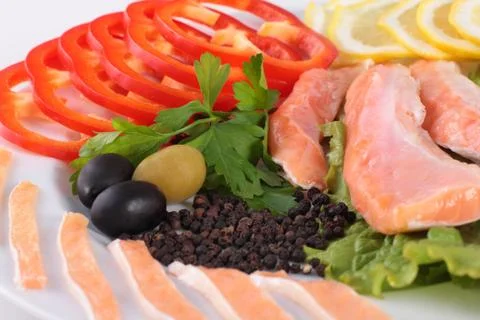 Close up red fish Stock Photos