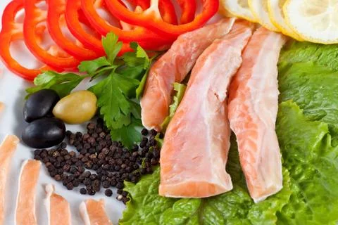 Close up red fish Stock Photos