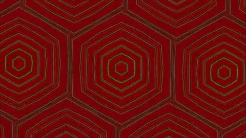 Close-up of red geometric patterned fabric. Vibrant textile design with Stock Illustration