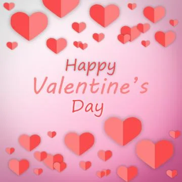 Close up red heart with pink background Stock Photos