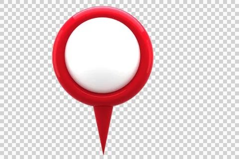 Close-up of red map location marker Stock Photos