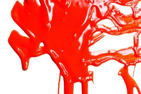 Close up of red paint Foto stock