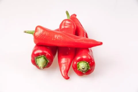Close-up of red pointed pepper, Landscape Stock Photos
