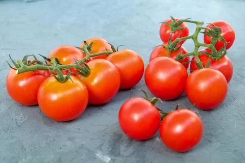 A close-up of red ripe tomatoes Stock Photos