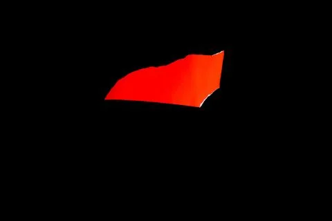 Close up of a red ripped or torn piece of paper with copy space, isolated b.. Stock Photos