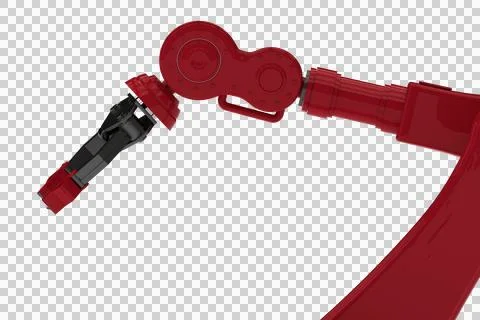 Close-up of red robot claw Stock Illustration