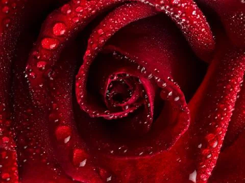 Close up red rose flower Stock Photos