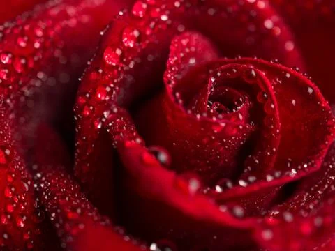 Close up red rose flower Stock Photos