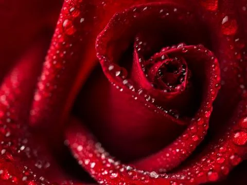 Close up red rose flower Stock Photos
