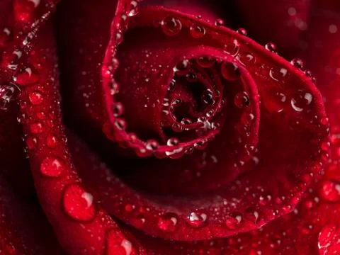 Close up red rose flower Foto stock