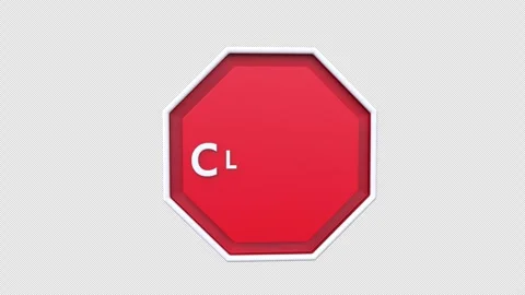 Close red x cross sign icon concept loop animation video with alpha channel Stock Footage 302963503