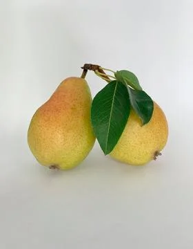 Close up red yellow pears  Stock Photos