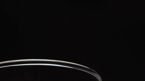 Close up of refined white flour falling on a black background Stock Footage 72470845