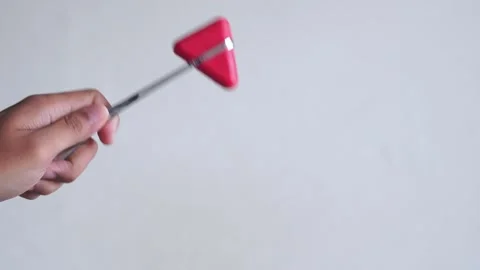 Close-up of reflex hammer on white background Stock Footage 328646442